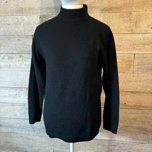 Vintage Snowflake‎ 100% lambswool black turtle neck sweater in size 36